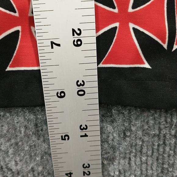 Steve & Barry's Club Shirt Men's Button-Up Shirt Black XXXL 3XL Gothic Cross - Picture 11 of 12